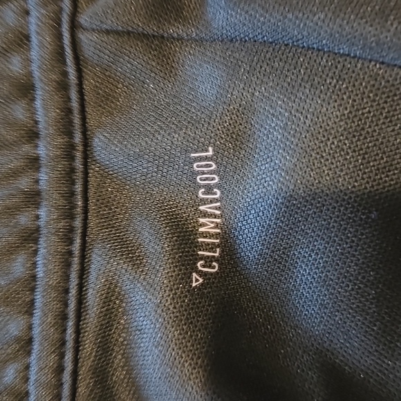 Green Adidas Track Pants with White and Peach Stripes - Picture 7 of 8